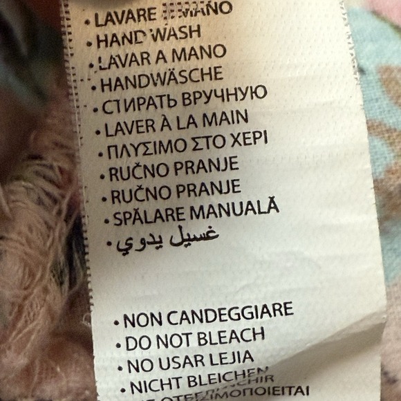 Goldenpoint Blouse Womens Size 8‎ Pink Multicolored Paisley Kimono 3/4 Sleeve - Picture 7 of 11